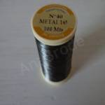Metallic Thread Fil Au Chinois 40 Dark Grey 165